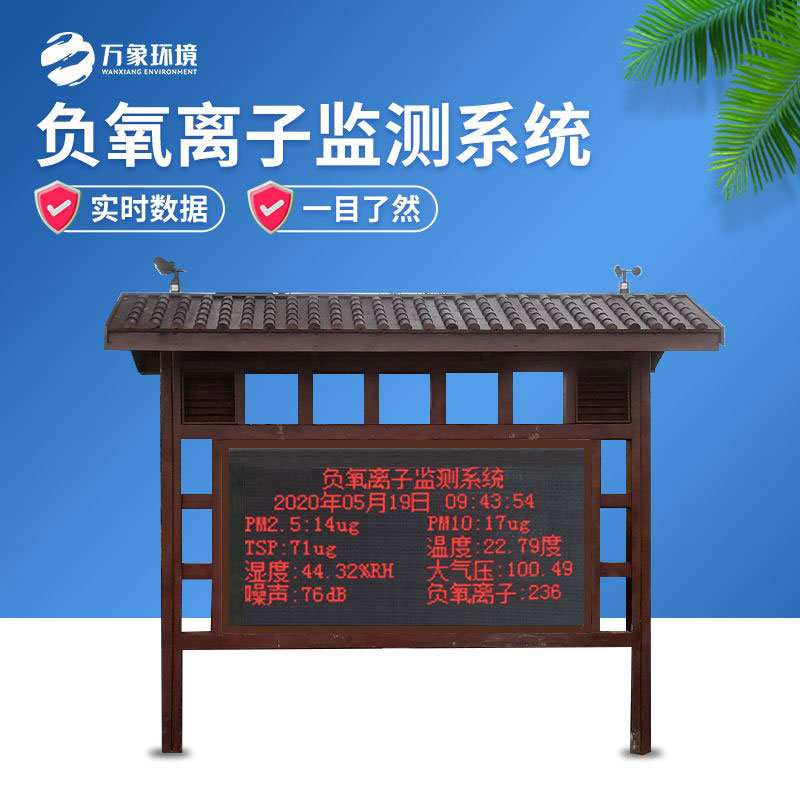 公園景區(qū)負(fù)氧離子監(jiān)測系統(tǒng)